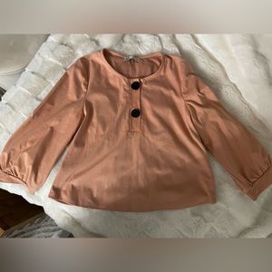 ZARA Peach Button Shirt